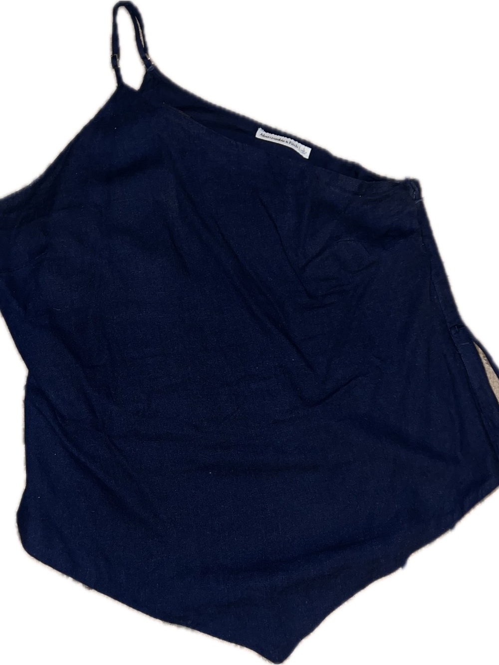 Abercrombie Navy A-Line Off Shoulder Top. Size L